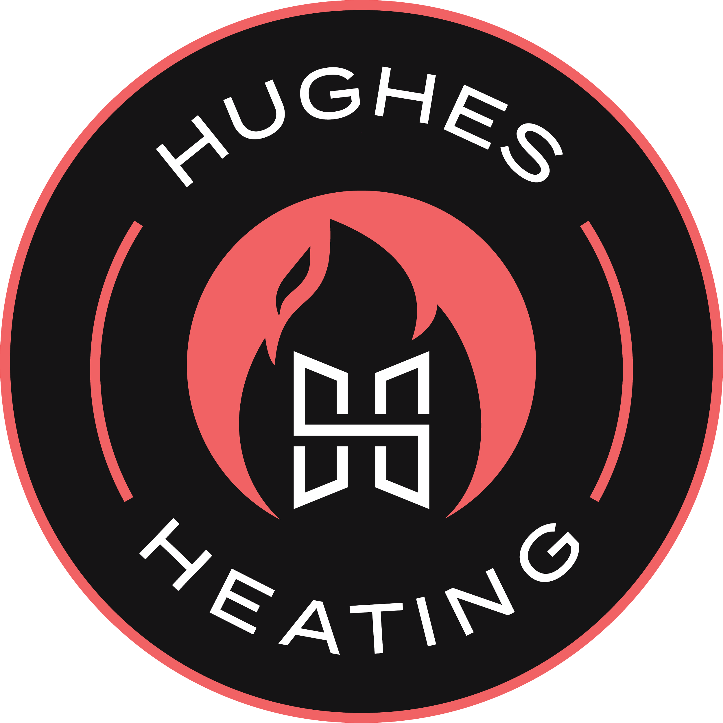 Hughes Heating Ltd., Plumbing and Heating Specialist Logo